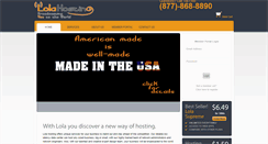 Desktop Screenshot of lolahosting.com